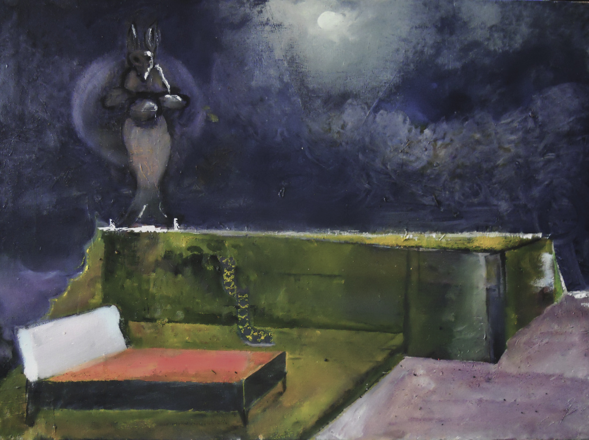 das orakel, 2012, öl auf leinwand, 40 x 60 cm
